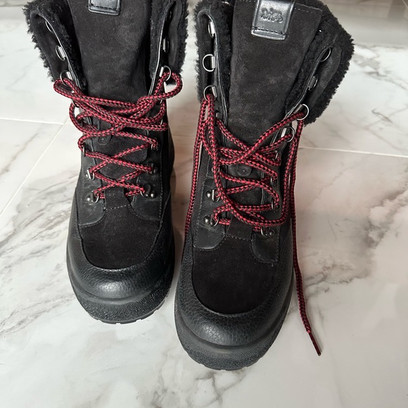 Coach G2857 Tyler Fold-over Shearling Boots In Black Size 8 - Picture 7 of 10